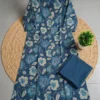 Cotton Floral Print Kurti Set with Pockets | Collar Neck A-Line Kurta with Pant - Image 7