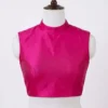 High Neck Sleeveless Saree Blouse | Readymade Silk Choli - Image 5