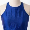 Indian Silk Readymade Blouse for Saree | Sleeveless Halter Neck Keyhole Back Choli | Modern Wedding Partywear Ethnic Crop Top - Image 3