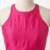 Indian Silk Readymade Blouse for Saree | Sleeveless Halter Neck Keyhole Back Choli | Modern Wedding Partywear Ethnic Crop Top - Image 6
