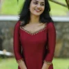 Pink Silk Bridal Blouse with Hand Embroidery | Sequin Work Sleeves | Net Keyhole Back Designer Blouse - Image 2