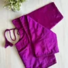 Plain  Silk Readymade Saree Blouse with Dori & Tassels | Padded Princess Cut Saree Blouse with Elbow Sleeves - Image 12