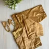 Plain  Silk Readymade Saree Blouse with Dori & Tassels | Padded Princess Cut Saree Blouse with Elbow Sleeves - Image 15