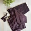 Plain  Silk Readymade Saree Blouse with Dori & Tassels | Padded Princess Cut Saree Blouse with Elbow Sleeves - Image 3
