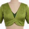Raw Silk Ready-Made Saree Blouse with Jacket Style & Keyhole Neck | Designer Collection - Image 5