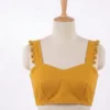 Readymade Sweetheart Neck Saree Blouse – Sleeveless Padded Crop Top Bustier with Back Zip - Image 5