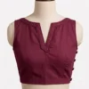 Sleeveless Designer Cotton Blouse for Sarees | Buy Custom Blouses - Image 2