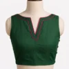 Sleeveless Designer Cotton Blouse for Sarees | Buy Custom Blouses - Image 3