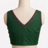 Sleeveless Designer Cotton Blouse for Sarees | Buy Custom Blouses - Image 5