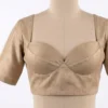 Sweetheart Bustier Silk Saree Blouse – Padded Back-Button Readymade Ethnic Top - Image 4
