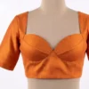 Sweetheart Bustier Silk Saree Blouse – Padded Back-Button Readymade Ethnic Top - Image 5