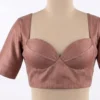 Sweetheart Bustier Silk Saree Blouse – Padded Back-Button Readymade Ethnic Top - Image 7