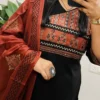 Women's Dabu Cotton Angrakha Kurta Set with Mirror Work & Dupatta | Fully Stitched Ethnic 3-Piece Suit (M-3XL) - Image 9