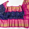 Authentic Pure Handloom Gadwal Silk Saree | Traditional Kanchi Border & Kuttu Work Rich Zari Saree for Weddings - Image 11
