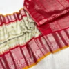 Authentic Pure Handloom Gadwal Silk Saree | Traditional Kanchi Border & Kuttu Work Rich Zari Saree for Weddings - Image 4