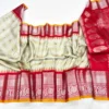 Authentic Pure Handloom Gadwal Silk Saree | Traditional Kanchi Border & Kuttu Work Rich Zari Saree for Weddings - Image 5
