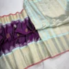 Authentic Pure Handloom Gadwal Silk Saree | Traditional Kanchi Border & Kuttu Work Rich Zari Saree for Weddings - Image 7