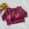 Banarasi Silk Stretchable Padded Saree Blouse