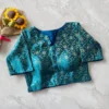 Banarasi Silk Stretchable Padded Saree Blouse - Image 2