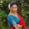 Bridal Aari Work Readymade Blouse – Padded Soft Silk Saree Blouse with Glass Sleeves (Size 32-44) - Image 6