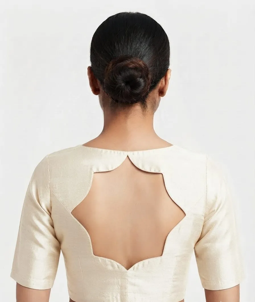 Bulk Buy Plain Raw Silk Designer Blouses | High-Demand Women Ethnic Wear Wholesale - Image 5