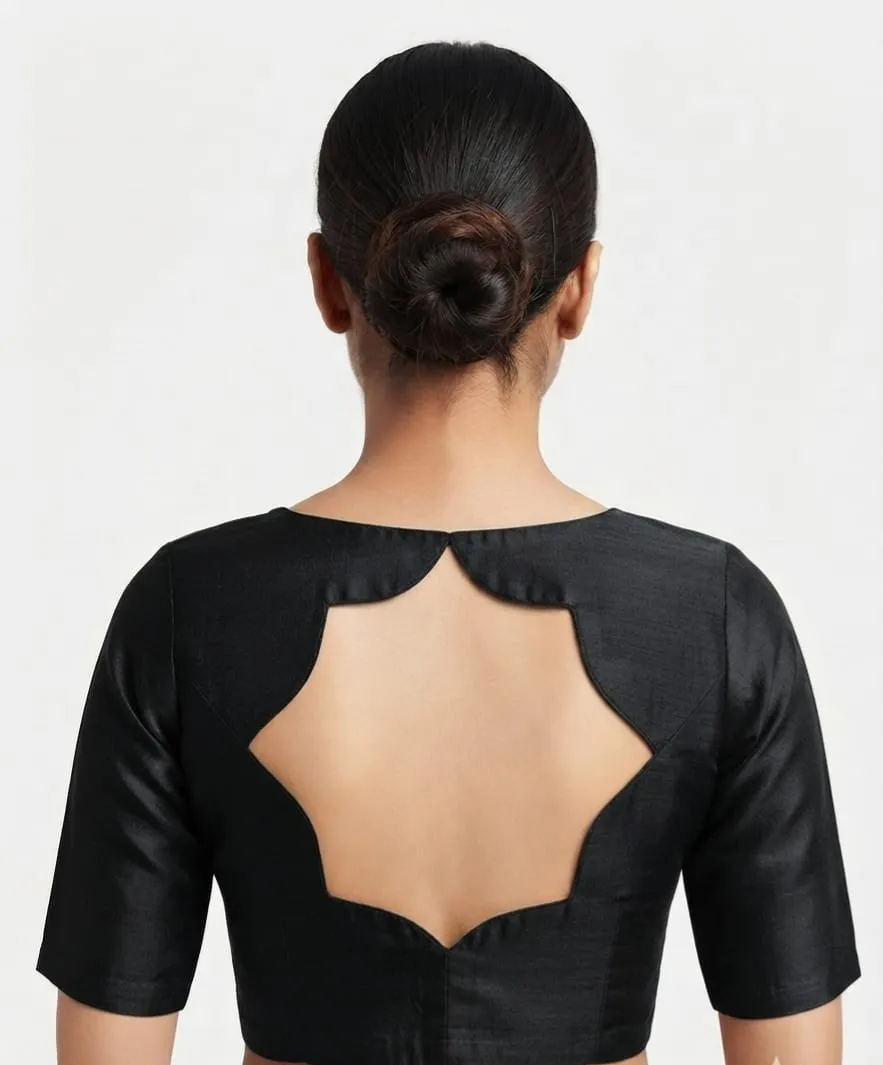 Bulk Buy Plain Raw Silk Designer Blouses | High-Demand Women Ethnic Wear Wholesale - Image 6