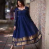 Bulk Buy Traditional Pattu Long Frocks & Handloom Dresses