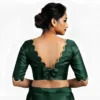 Buy Bulk Wholesale Readymade Silk Blouses with Scalloped Border and Bow Back - Image 4