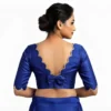 Buy Bulk Wholesale Readymade Silk Blouses with Scalloped Border and Bow Back - Image 5