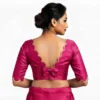 Buy Bulk Wholesale Readymade Silk Blouses with Scalloped Border and Bow Back - Image 6
