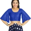 Buy Stylish Bell Sleeve Readymade Saree Blouse Online – Designer Ethnic Wear for Women - Image 2