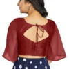 Buy Stylish Bell Sleeve Readymade Saree Blouse Online – Designer Ethnic Wear for Women - Image 5