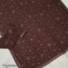 Chocolate Brown Fendy Satin Saree with Beads & Sequins Embroidery | Designer Scalloped Cutwork Border Party Wear Saree with Heavy Blouse - Image 6