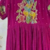 Designer Appliqué Kalamkari Silk Gown Collection | Wholesale Ethnic Wear Online - Image 7