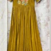 Designer Appliqué Kalamkari Silk Gown Collection | Wholesale Ethnic Wear Online - Image 8