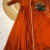 Designer Rangoli Silk Anarkali Gown with Dupatta – 10M Heavy Flair Handwork Long Kurti for Festive & Wedding Wear - Image 13