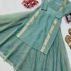 Designer Salsa Butti Kurti with Crush Lehenga Set | Lace Work Ethnic Kurti with 4.5M Flared Skirt - Image 3