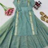 Designer Salsa Butti Kurti with Crush Lehenga Set | Lace Work Ethnic Kurti with 4.5M Flared Skirt - Image 5