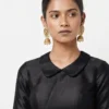 Designer Silk Peter Pan Collar Blouse | Trendy Boat Neck & Party Wear Blouse Designs - Image 5