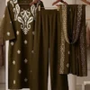Dhabu Cotton Kurti Palazzo Set with Mirror Work & Mal Cotton Dupatta (Sizes M–5XL) - Image 3
