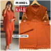 Diwali Special Designer Embroidered Cotton Co-Ord Set – Kurti with Pant (M to 3XL) - Image 17