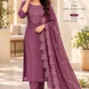 Embroidered Burberry Crush Kurta Set with Cutwork Dupatta | Festive 3-Piece Straight Suit Set - Image 6