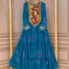 Embroidered Denim Kurti with Semi Palazzo Pant Set with Pocket | Women's Soft Denim Co-ord Set (Sizes 40–46) - Image 9