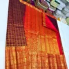 Exclusive Bridal Handloom Silk Saree with Zari Checks & Rich Brocade Pallu | Silk Mark Certified - Image 2