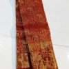Exclusive Bridal Red Handloom Silk Saree with Kalyana Mandapam Vivah Border & Elephant Jaal | Silk Mark Certified - Image 3