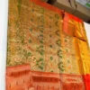 Exclusive Olive Green Handloom Bridal Silk Saree with Paithani Peacock Pallu & Broad Kaddi Border | Silk Mark Certified - Image 5