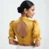Exquisite Silk High Neck Designer Saree Blouse – Festive Wear - Image 2