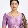 Exquisite Silk Scallop Neck Designer Saree Blouse – Festive Wear - Image 3