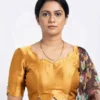 Exquisite Silk Scallop Neck Designer Saree Blouse – Festive Wear - Image 4