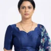 Exquisite Silk Scallop Neck Designer Saree Blouse – Festive Wear - Image 5